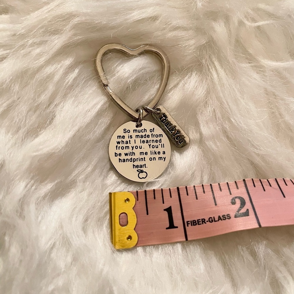 Teacher Appreciation Keychains | 3 Metal Keychains for Teachers - Picture 11 of 11